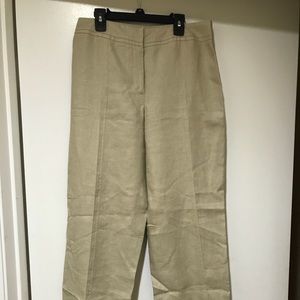 Tan Linen Dress Pants